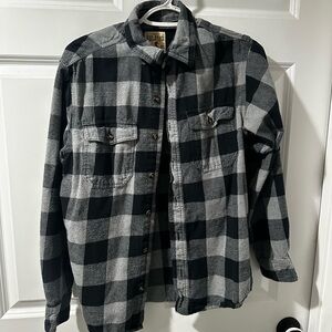 RedHead Black and Gray Plaid Shirt
